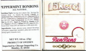 Lakerol (Läkerol) Box - Peppermint Lakerol (Läkerol) Box - Peppermint